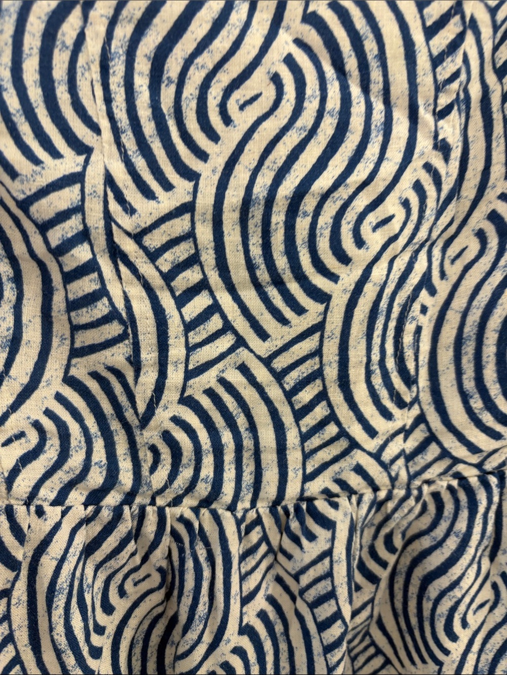 H&M Navy and White Beach Waves Maxi Dress - Picture 2 of 4